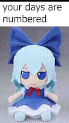 Cirno Fumo GIF - Cirno Fumo Your Days Are Numbered GIFs