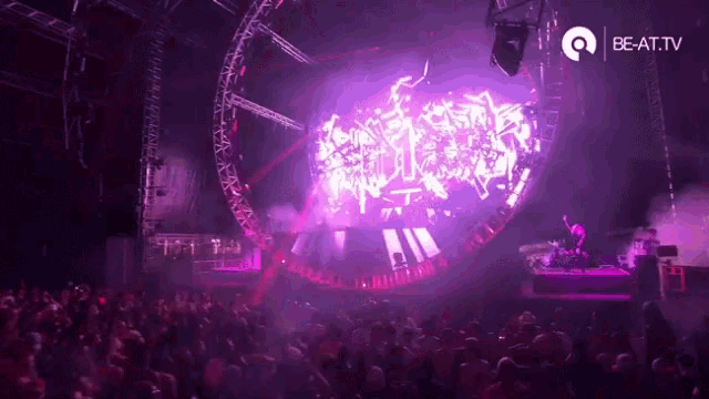 a crowd of people at a concert with the words beat.tv on the bottom