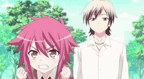 a boy and a girl are standing next to each other