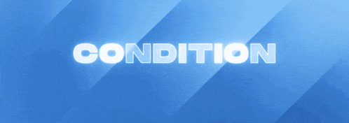 a blue background with the word condition written in white