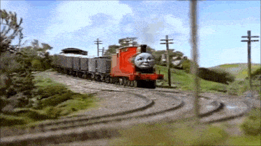 James The Red Engine Thomas The Tank Engine GIF - James The Red Engine Thomas The Tank Engine Thomas The Tank Engine And Friends GIFs