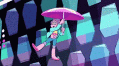 Steven Universe Rainbow Quartz GIF - Steven Universe Rainbow Quartz Umbrella GIFs