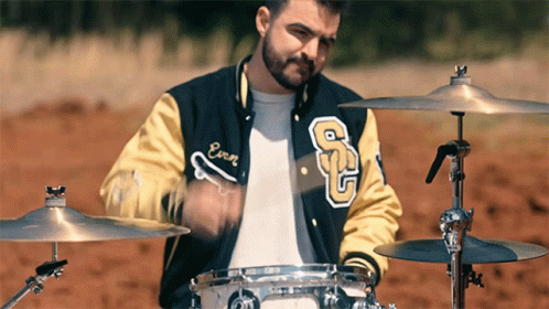 Playing The Drums Evan Ambrosio GIF - Playing The Drums Evan Ambrosio State Champs GIFs