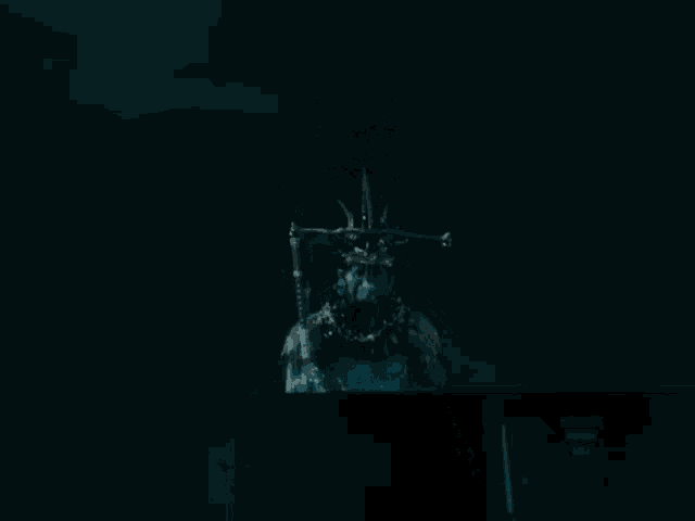a statue of a man with a spear in his hand