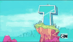 a cartoon character with the word cn on the bottom right corner