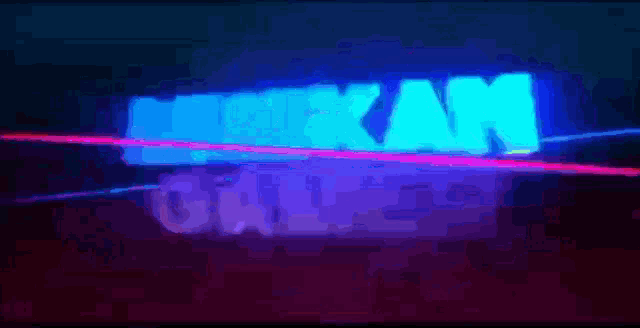 a blue and purple sign that says niskan