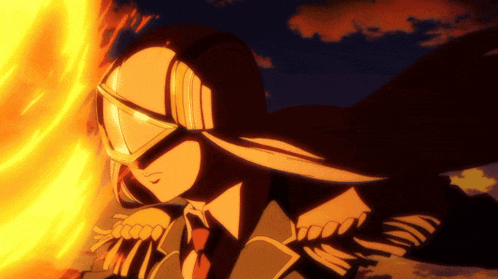 a cartoon drawing of a woman with a flame coming out of her head
