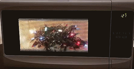 Microwave Christmas Lights GIF - Microwave Christmas Lights GIFs
