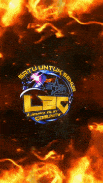 a logo that says lbc is surrounded by fire