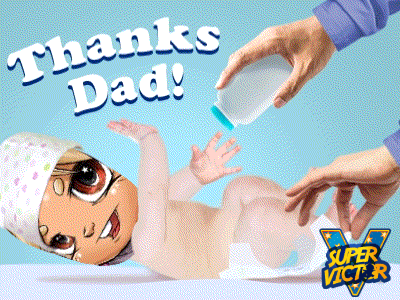 Happy Fathers Day Dia Del Padre GIF - Happy Fathers Day Dia Del Padre Super Victor GIFs