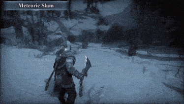 a video game shows a meteoric slam being performed