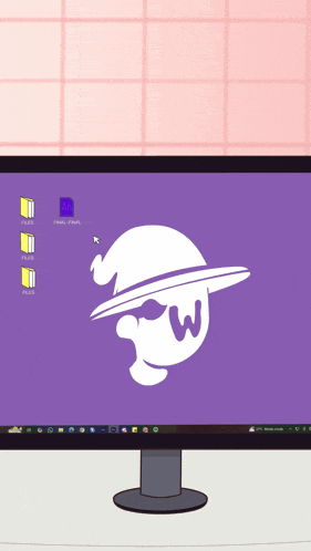 a computer monitor displays a message that the setup files are corrupted