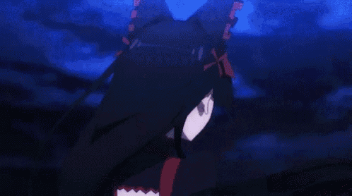 a close up of a anime girl with her mouth open and her tongue out .