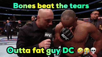 a ufc fighter is being interviewed by a ufc reporter