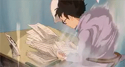 Finishing The Last Bit Of Work Before You'Re Free GIF - Anime Work Homework GIFs