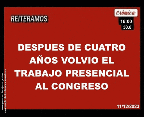 a red sign that says reiteramos on it