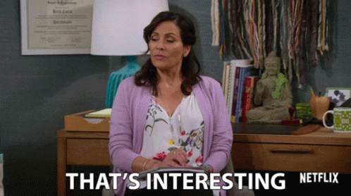 Thats Interesting Constance Marie GIF - Thats Interesting Constance Marie Dr Corts GIFs