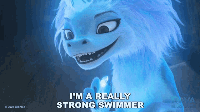 Im A Really Strong Swimmer Sisu GIF - Im A Really Strong Swimmer Sisu Raya And The Last Dragon GIFs