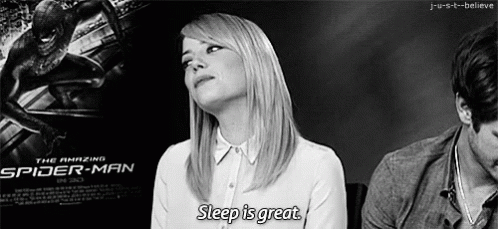 Sleep Is Great GIF - Emma Stone Sleep Sleep Is Great GIFs