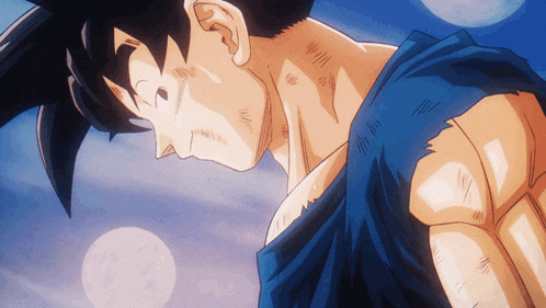 a cartoon character with a blue shirt on