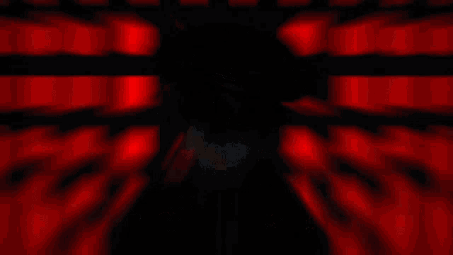 a person sitting on a throne with a red background that says ' a ' on it