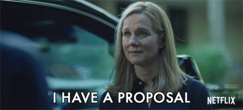 I Have A Proposal Laura Linney GIF - I Have A Proposal Laura Linney Wendy Byrde GIFs