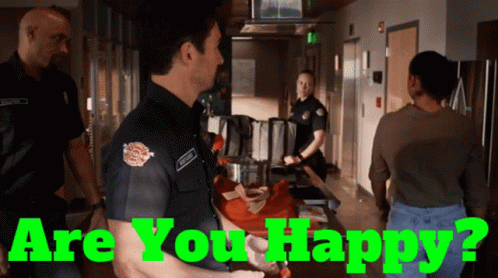 Station19 Vic Hughes GIF - Station19 Vic Hughes Are You Happy GIFs