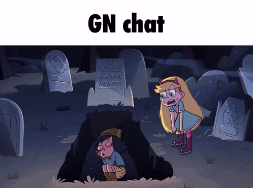 a cartoon of star vs the forces of evil looking at a gravestone