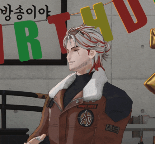 a man wearing a jacket that says since 1822
