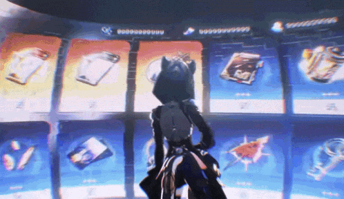 a person is standing in front of a screen that says ' 00000 '