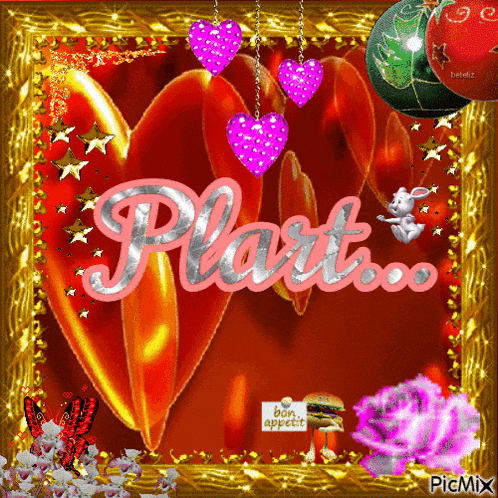 a picture with hearts and the word " platt "