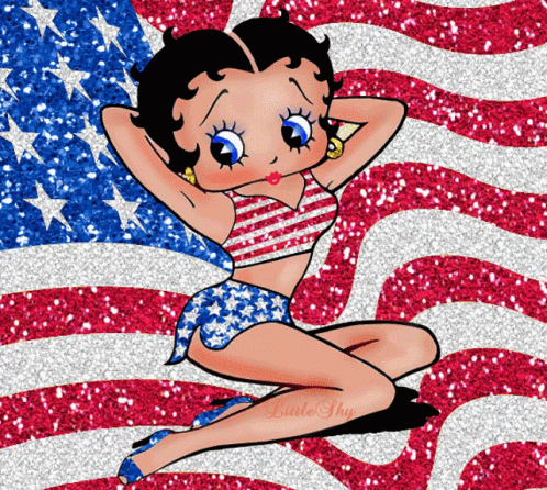 Betty Boop America GIF - Betty Boop America Glitters GIFs