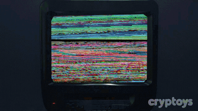 the word new is displayed on a television screen