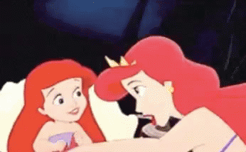 Bom Dia Filha / Ariel / Princesa / Pequena Sereia / Mãe GIF - Good Morning Daugther Ariel The Little Mermaid GIFs