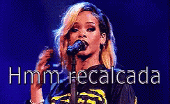 Recalque GIF - Hmm Rihanna Perform GIFs