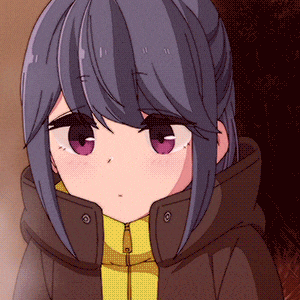 a girl with purple eyes is wearing a brown coat