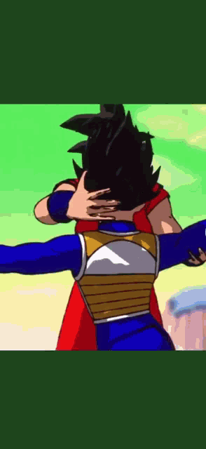 a cartoon of a man holding another man in his arms