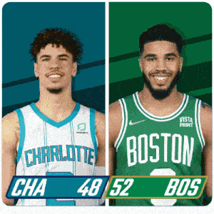 Charlotte Hornets (48) Vs. Boston Celtics (52) Half-time Break GIF - Nba Basketball Nba 2021 GIFs