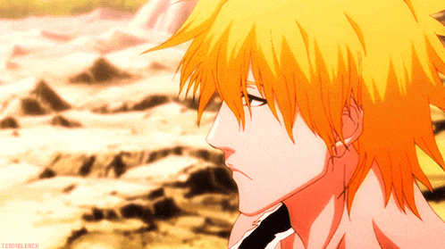 a close up of a person 's face with the word bleach visible