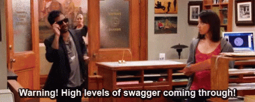 Swag GIF - Parks And Rec Warning High Levels Of Swag GIFs