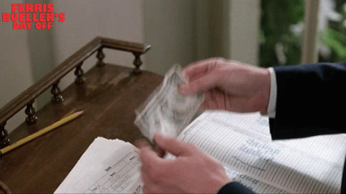 Heres Your Money Ferris Buellers Day Off GIF - Heres Your Money Ferris Buellers Day Off Take This Dollar GIFs