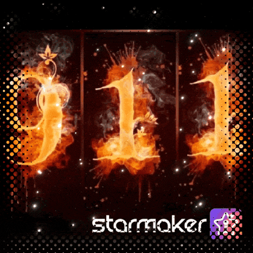 a poster that says starmaker with flames on it