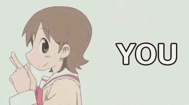 a group of three anime girls are standing next to each other with the word faggot in the middle .