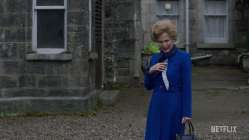 Fixing Clothes Margaret Thatcher GIF - Fixing Clothes Margaret Thatcher Gillian Anderson GIFs