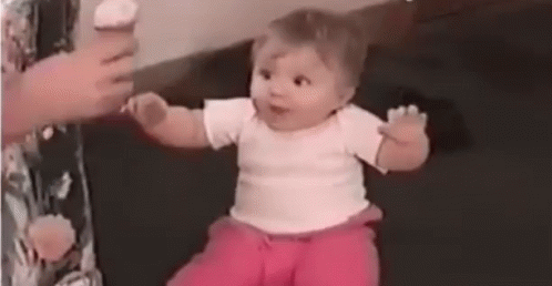 Baby Excited GIF - Baby Excited Icecream GIFs