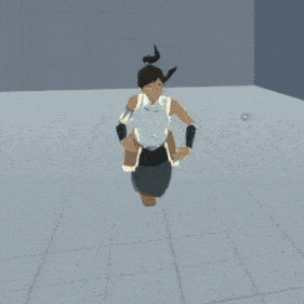 a cartoon character is doing a handstand with one leg up
