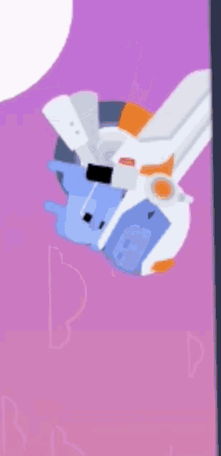 a cartoon drawing of a robot flying through the air