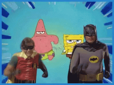 Batman Spongebob GIF - Batman Spongebob Robin GIFs