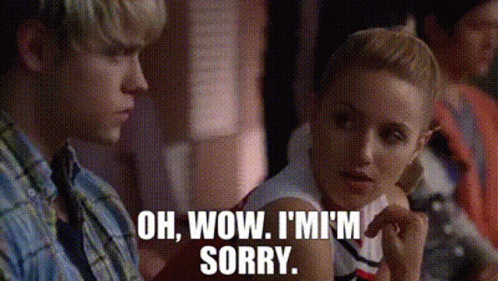 Glee Quinn Fabray GIF - Glee Quinn Fabray Oh Wow Im Sorry GIFs