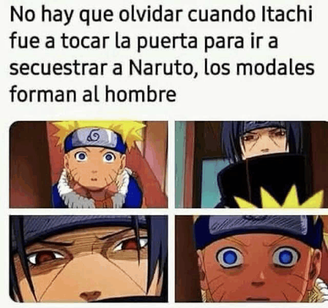 no hay que olvidar cuando itachi fue a tocar la puerta